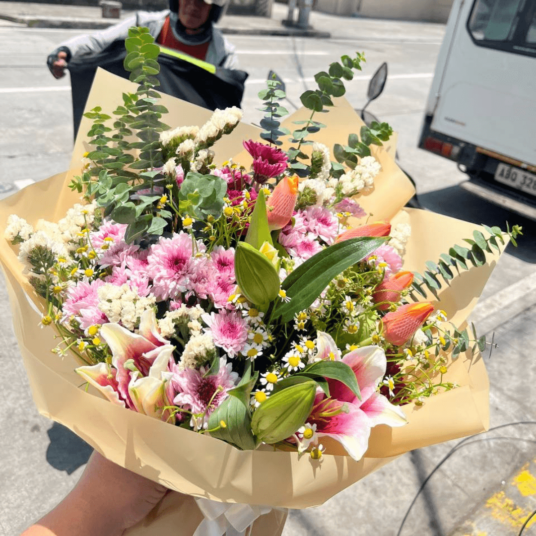 Pastel Mixed Bouquet - Anniversary Flowers Makati Manila