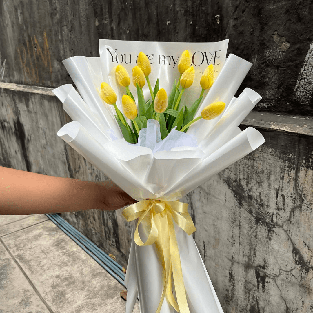 Yellow Tulip Bouquet - Same Day Flower Delivery Metro Manila